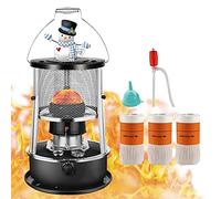 Kerosene Heater,Kerosene Heaters for Indoor Use,2600W Heating power,15㎡ Heating range,Portable Heater for Indoor and Outdoor, Camping and Fishing(Black,4.5l)