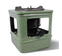 Kerosene Heater, Kerosene Stove, 8.9x8.9x8.9" Portable Small Heater with 10 Cotton Wick, Windproof Camping Stove for 3-5 People