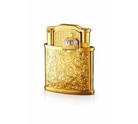 Kerosene Lighter Adjustable Soft Flame, Vintage Engraved Floral Design, Reusable Camping Hiking Tool, Flip Arm for Outdoor Activities, Perfect for Travel and Survival