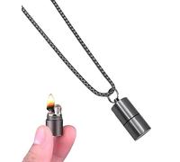 Kerosene Lighter Mini Portable Waterproof Lighters Vintage Trench Lighters Men Camping Candles (Black)
