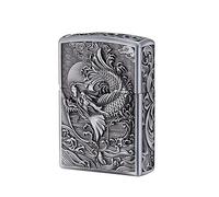 Kerosene Lighter Shell Compatible Metal Case, Dragon Design, Outer Shell Only, Fits Various Models, Durable, Stylish Accessory for Your Lighter Collection