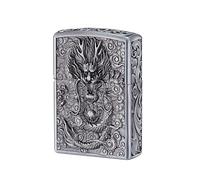 Kerosene Lighter Shell Compatible Metal Case, Dragon Design, Outer Shell Only, Fits Various Models, Durable, Stylish Accessory for Your Lighter Collection