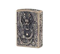 Kerosene Lighter Shell Compatible Metal Case, Dragon Design, Outer Shell Only, Fits Various Models, Durable, Stylish Accessory for Your Lighter Collection