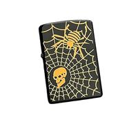 Kerosene Lighter Shell Compatible with Zippo, Black with Gold Dragon Design, Outer Case Only for Customizable Inserts - Unique Accessory for Personalization