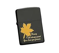 Kerosene Lighter Shell Compatible with Zippo, Black with Gold Dragon Design, Outer Case Only for Customizable Inserts - Unique Accessory for Personalization