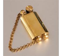 Kerosene Lighter, Ultra-Thin Brass Trench Design, Soft Flame Portable with Chain, Ideal for Camping, Hiking, Collectible Decoration, Perfect Men's Gift