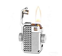 Kerosene Lighter, Windproof Metal Design, Portable and Durable Alloy Construction, Perfect for Camping, Hiking, Outdoor Activities, and Unique Gift Ideas