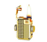 Kerosene Lighter, Windproof Metal Design, Portable and Durable Alloy Construction, Perfect for Camping, Hiking, Outdoor Activities, and Unique Gift Ideas