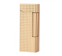 Kerosene Lighter with Flip-Top and Soft Flame, Portable Reusable Metal Lighter, for Men, Side-Slide Flint Design