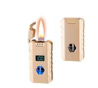 Kerosene Lighter with Four Ignition Modes, Voice-Activated Soft Flame, Reusable Design with Viewing Window, Ideal for Unisex Use