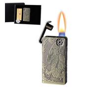 Kerosene Lighter with Multiple Ignition Methods, Voice-Controlled Soft Flame, Portable and Reusable, Ideal for Candles, Collectors, and Men's Gifts