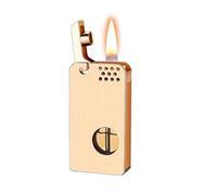 Kerosene Lighter with One-Touch Ejection, Transparent Fuel Tank, 22-Hole Windproof Design, Perfect for Collectors, Business Gifts (fuel not included)