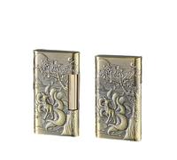 Kerosene Metal Lighter, Retro Soft Flame Design, Elegant Sliding Wheel, Classic High-End Men's Gift, Durable and Stylish Fuel-Powered Lighter