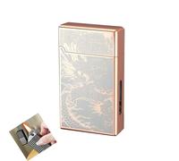 Kerosene Soft Fire Lighter with Voice Control, Multiple Ignition Methods, Visible Fuel Window, Recyclable Fuel, High-End Gift Box for Personal Use or Gifts