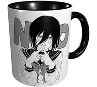 KEROTA Chainsaw Man Anime 11 oz Coffee Mug Ceramics Tea Cup, Suitable for Microwave