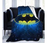 KEROTA Fleece Blankets Flannel Fleece Bed Blankets Lightweight Cozy Throw Blanket For Couch Sofa Bedroom Adults Kids,Stary Bat-Man Background