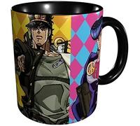 KEROTA JoJo's Bizarre Adventure Coffee Mug Cup with Handle Cute Comic Large-Sized Valentine's Day Gift Office and Home Mugs Set Perfect for Coffee,Cappuccino,Tea
