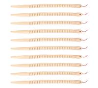 kerout 10Pcs 12 Inch Unfinished Wooden Wiggly Snakes Jointed Flexible Wooden Snake Blank Animal Model Crafts Toys for Arts