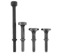 kerout 4Pc Air Chisel Hard Steel Solid Impact Hammer Head Support Pneumatic Tool for Knocking/Rusting Removal