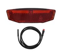 kerout 6V-60V Electric Bike Rear Light/Tail Light LED Warning Rear Lamp for E-Scooter Ebike Taillights Waterproof Connector