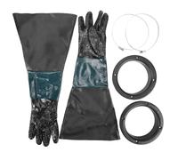 kerout Sandblasting Gloves SandBlaster Parts 60cm with O Rings for Sandblast Cabinet