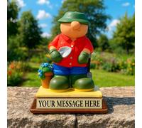Kerr Characters Dad Gardening Gift Birthday Retirement Present - Personalised Gardener gift idea for dad daddy him men Gardening gifts for dad Garden Anniversary Thank You Personalized Gnome Decor