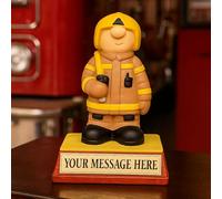 Kerr Characters Firefighter Fireman Gift - Birthday Retirement Thank You present - personalised. Dad, Son, Grandad fire fighter gift. Passing Out or promotion. Firefighter fireman gifts for men UK