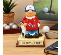 Kerr Characters Personalised Golf Gift Custom Golfer Present Christmas Birthday Retirement for Him Dad Grandad Son. Funny Novelty Unique Golfing Award or Trophy Personalized Competition Prize