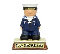 Kerr Characters Submariner Submarine Gift - Royal Navy HMSS Service present Personalised. Fathers Day Birthday Anniversary Dad Son Grandad recruit cadet. Passing Out Graduation Christmas for him