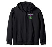 Kerr Clan Badge & Tartan (front/back) Zip Hoodie