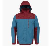 Kerrera Waterproof Jacket, Mens - Petrol and Burgundy / S