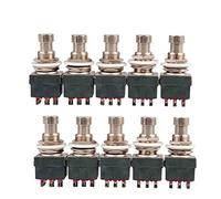KERREY 10 Pcs 9 Pin 3PDT Guitar Effects Pedal Box Stomp Foot Metal Converter True Bypass Guitar accessories