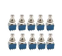 KERREY 10 Pcs 9 Pin 3PDT Guitar Effects Pedal Box Stomp Foot Metal Converter True Bypass Guitar accessories