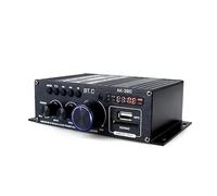 KERREY 2 * 80W FM Radio Mp3 Player Bluetooth-Compatible Audio Power Amplifier Stereo Equalizer HiFi Class D Digital Mp3 Decoder Music AMP (Color : AK-370)