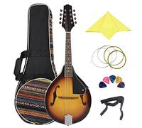 KERREY 8 String Guitar A Style Basswood Acoustic Mandolin Beginners Adults Musical Instrument With Bag Mandolins