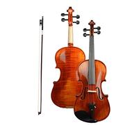 KERREY Adult violin Handcraft Fiddle Solidwood Two Piece Flamed Back 4/4 Violin Excellent Tone With Bow Bridge Case
