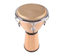 KERREY African Drum Instruments 12-inch Wooden Spliced African Drum Old Goatskin Drum Skin Hand-beat Drum Instrument Professional African Drum
