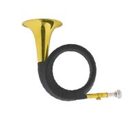 KERREY B Flat Mini Brass Material French Horn With Leather Handguard And Mouthpiece Accessories French Horn Musical Instrument