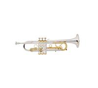 KERREY B-flat Trumpet Gold And Silver Two-color Contrast Color Design Standard Trumpet Professional Playing Brass Instrument Standard Trumpet