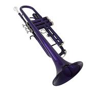 KERREY Bb Trumpet Purple Brass Instrument Large Caliber Horn Trompete With Box Mouthpiece Musical Instrument Accessories Standard Trumpet