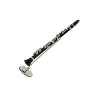 KERREY Black Miniature Alloy Clarinet Model Mini Musical Instrument House Decoration Ornaments Gift Mini Musical Instrument Ornaments (Color : 16cm)