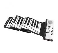 KERREY Chinese Instruments Guqin 61 Keys Folding Electronic Flexible Hand Roll Up Piano Built-in Speaker MIDI Out Keyboard Organ