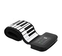 KERREY Chinese Instruments Guqin 88 Keys Flexible Foldable Piano Keyboard Hand-rolling Piano Foldable Portable Sustain Pedal Piano Keyboard