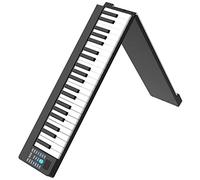 KERREY Chinese Instruments Guqin 88 Keys Foldable Electric Piano MIDI Arrangements Professional Rechargeable Keyboards Instrument Built-in Stereo Speaker