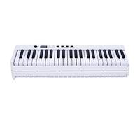 KERREY Chinese Instruments Guqin Portable Folding Electronic Piano 88 Keys With Dual Speaker And Bluetooth For Beginner (Color : White)
