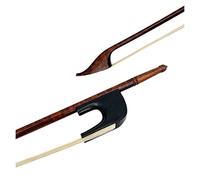 KERREY Fiddle bow 1 Pcs Classic Style Upright Bass 3/4 Bow Snakewood Bass Bow,top Level White/black Horsehair Horsetail (Color : WH, Size : 3-4)