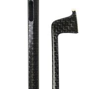 KERREY Fiddle bow 4/4 Grid Carbon Fiber Violin Bow Stick Blank Silk Braided Carbon Fiber Bow (Color : Silver)