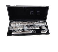 KERREY Flutes Closed Hole Symphonic Elbow E Key To Split The 16 Holes Closed Flute Surface Silver Plated Flute With Case