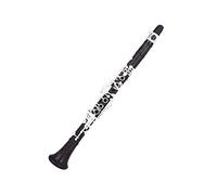 KERREY Intermediate Clarinet 17 Keys E Tune Clarinet Ebony Wood Sliver Keys International Musical Instrument With Case (Color : Bakelite)