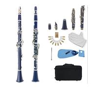 KERREY Intermediate Clarinet Clarinet Clarinet B-flat Key 17 Keys Bakelite Musical Instrument Multi-color (Color : Dark blue)